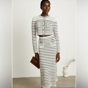 Sandro Paris Matching Set – Top & Skirt
Size: Top -0 , Skirt-36